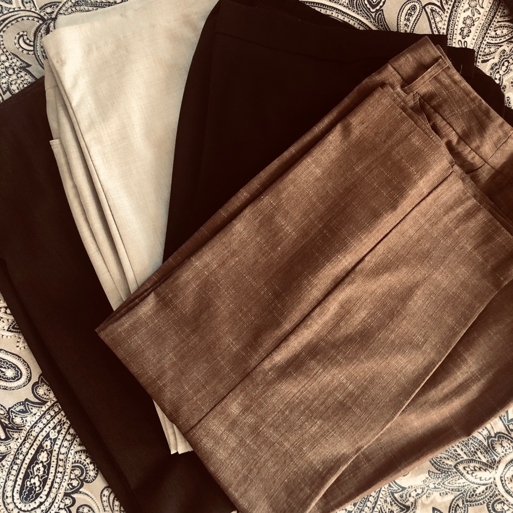 4 pairs of work appropriate pants